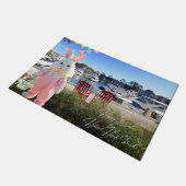 Happy Easter from Hilton Head Island Harbour Town ドアマット (アングル)