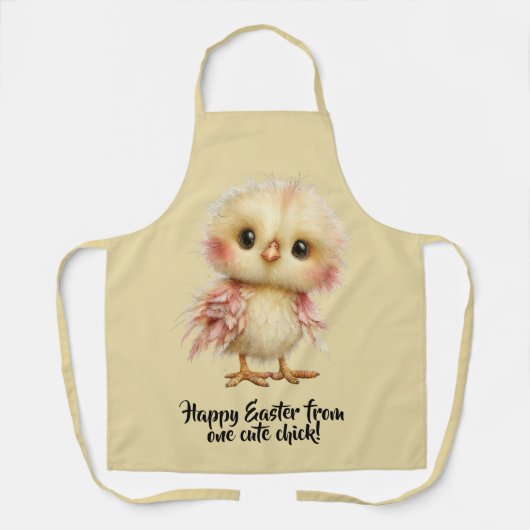Happy Easter from one cute chick! エプロン (正面)