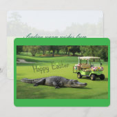 Happy Easter from the Lowcountry Alligator シーズンカード (正面/裏面)