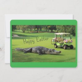 Happy Easter from the Lowcountry Alligator シーズンカード
