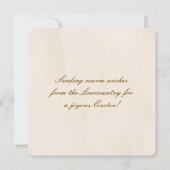 Happy Easter from the Lowcountry Beach Dunes シーズンカード (裏面)