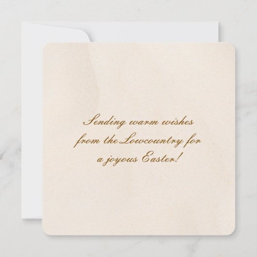 Happy Easter from the Lowcountry Beach Dunes シーズンカード (裏面)