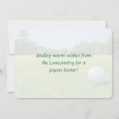 Happy Easter from the Lowcountry Golf Ball Rabbit シーズンカード (裏面)