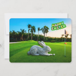 Happy Easter from the Lowcountry Golf Ball Rabbit シーズンカード