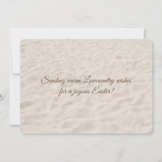 Happy Easter from the Lowcountry Oyster Shell シーズンカード (裏面)