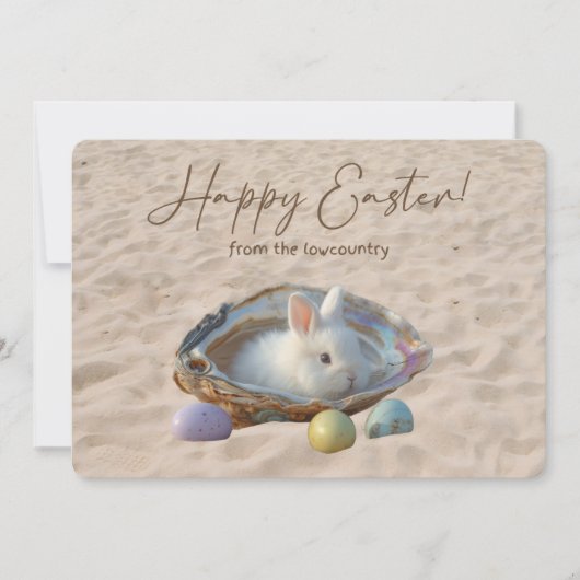 Happy Easter from the Lowcountry Oyster Shell シーズンカード (正面)