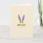 Happy Easter Fun Ears Card カード (正面)