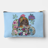 Happy Easter Fuzzy & Feather Friends アクセサリーポーチ (裏面)