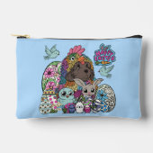 Happy Easter Fuzzy & Feather Friends アクセサリーポーチ (正面)