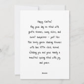 Happy Easter Goose Card | Chick & Bellflowers シーズンカード (裏面)