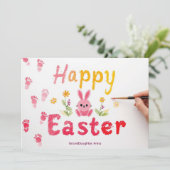 Happy Easter Granddaughter colorful card シーズンカード (スタンド正面)