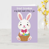Happy Easter Grandson Card カード (黄色い花)