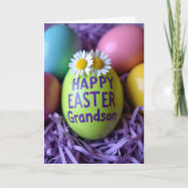 Happy Easter Grandson Gift Card カード (正面)