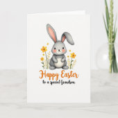 Happy Easter Grandson Hare Card カード (正面)