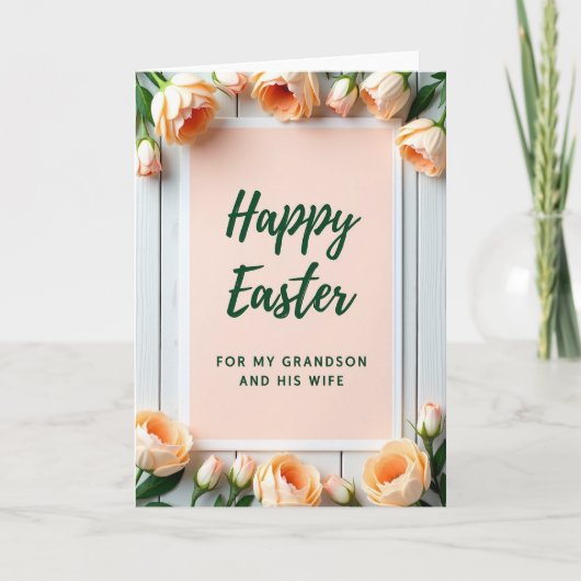 Happy Easter Grandson Wife Card カード (正面)