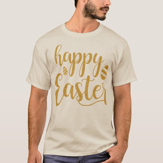 Happy Easter Graphic Print Classic Tシャツ (正面)