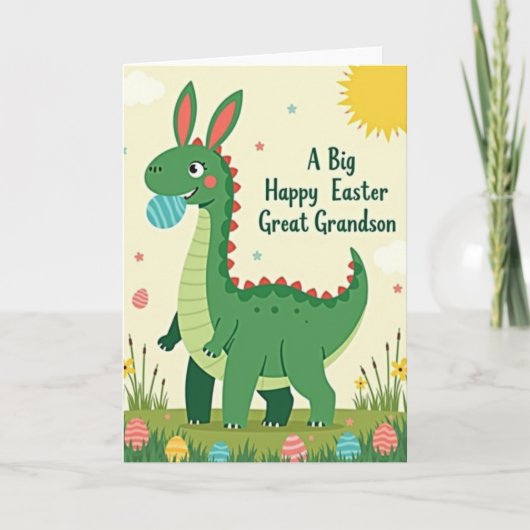 Happy Easter Great Grandson Card カード (正面)
