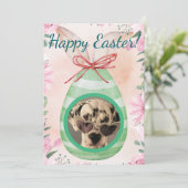 Happy Easter - green egg photo 招待状 (スタンド正面)