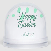 Happy Easter green eggs pastel name date simple  (正面)