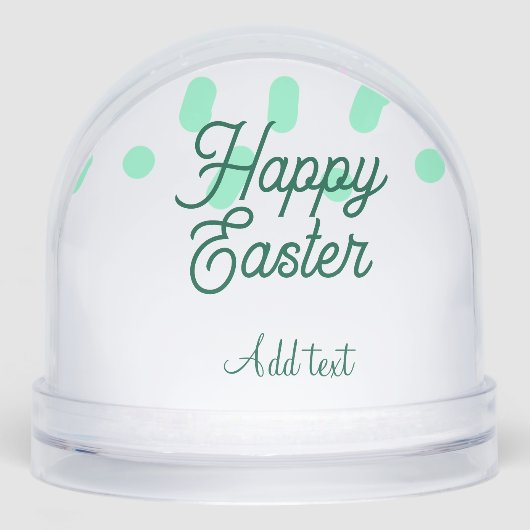 Happy Easter green eggs pastel name date simple  (正面)