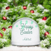 Happy Easter green eggs pastel name date simple  (クリスマス)