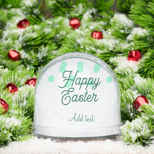 Happy Easter green eggs pastel name date simple  (クリスマス)