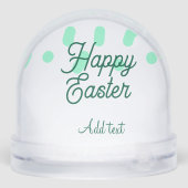 Happy Easter green eggs pastel name date simple  (裏面)
