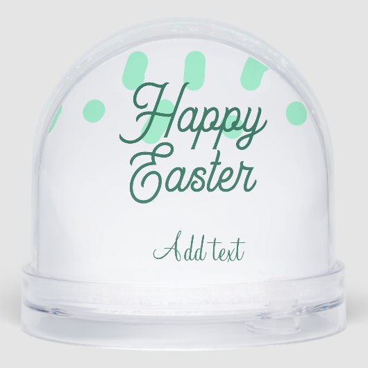 Happy Easter green eggs pastel name date simple  (裏面)