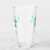 Happy Easter green eggs pastel name date simple  タンブラーグラス (右)