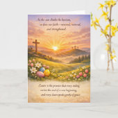 Happy Easter Greeting Card カード (黄色い花)