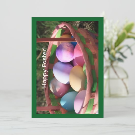 Happy Easter Greeting Card シーズンカード (スタンド正面)