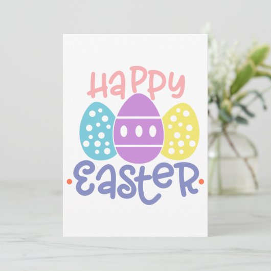 Happy Easter Greeting Card シーズンカード (スタンド正面)