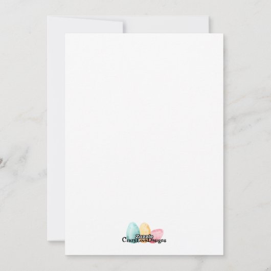 Happy Easter Greeting Card シーズンカード (裏面)