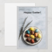 Happy Easter Greeting Card シーズンカード (正面/裏面)