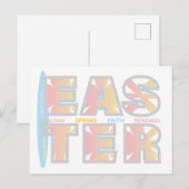 Happy Easter Greeting Card シーズンポストカード (正面/裏面)