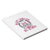 Happy Easter Groovy Bunny Face Don't Worry Be Hopp ノートパッド (アングル)