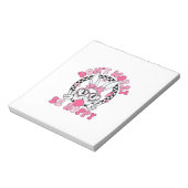 Happy Easter Groovy Bunny Face Don't Worry Be Hopp ノートパッド (回転)