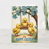 Happy Easter Hatchling Scene Card カード (正面)