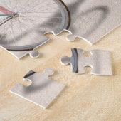 Happy Easter Hilton Head Island Bicycle on Beach ジグソーパズル (側面)