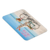 Happy Easter Hilton Head Island Bicycle on Beach マグネット (右側)