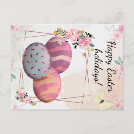 Happy Easter holidays ポストカード