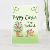 Happy Easter Husband Greeting Card カード (正面)
