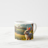 Happy Easter in a Spring Landscape エスプレッソカップ (正面右)