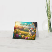 Happy Easter in a Spring Landscape カード (正面)