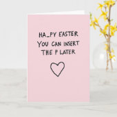 Happy Easter Insert P Later Card カード (黄色い花)