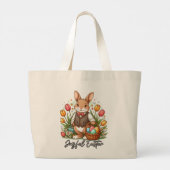 Happy Easter -Joyful Easter Tote Bag ラージトートバッグ (裏面)