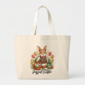 Happy Easter -Joyful Easter Tote Bag ラージトートバッグ (正面)