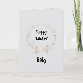 Happy Easter Kids Greeting Card 招待状