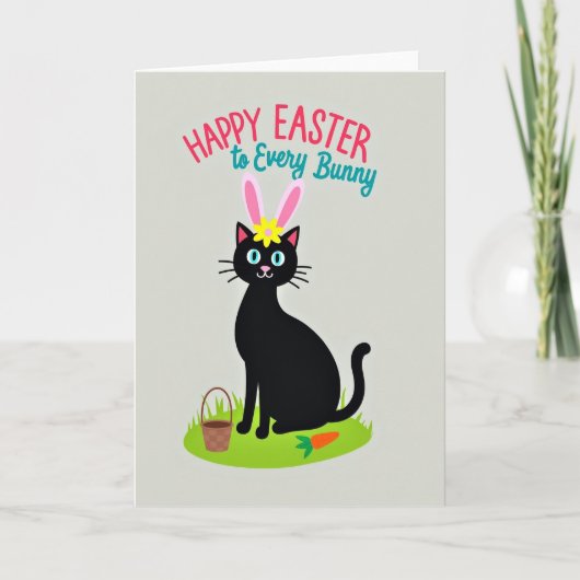 Happy Easter Kitty Friend Card カード (正面)