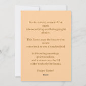 Happy Easter Landscaper Gardener Occupation シーズンカード (裏面)